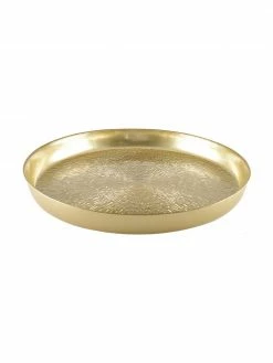 Plateau de service en verre doré Aladora, Ø 35 cm, Ø 35 cmSeulement 1 produit disponible