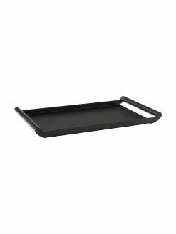 Broste Copenhagen Plateau de service noir Charlie, 30 x 50 cm, larg. 30 x long. 50 cm