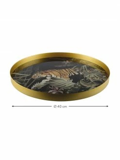 Plateau de service rond en métal Tiger, Ø 40 cm, Ø 40 cm -Cuisine Soldes 2022 Plateau de service rond en metal Tiger O 40 cm 2