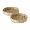 Plateau décoratif en jonc de mer Paola, 2 élém., Ø 30 cm, Lot de différentes tailles -Cuisine Soldes 2022 Plateau decoratif en jonc de mer Paola 2 elem O 30 cm