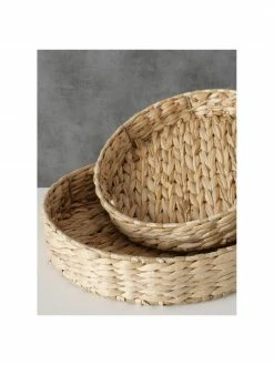 Plateau décoratif en jonc de mer Paola, 2 élém., Ø 30 cm, Lot de différentes tailles 11 Plateau décoratif en jonc de mer Paola, 2 élém., Ø 30 cm, Lot de différentes tailles -Cuisine Soldes 2022 Plateau decoratif en jonc de mer Paola 2 elem O 30 cm 3