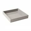 Westwing Collection Plateau gris brillant Hayley, larg. 30 x prof. 30 cm -Cuisine Soldes 2022 Plateau gris brillant Hayley