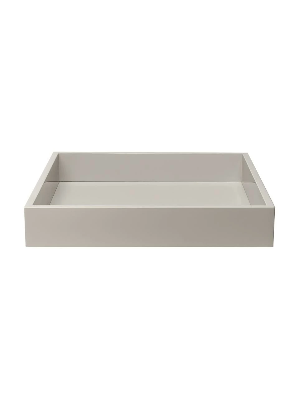Westwing Collection Plateau gris brillant Hayley, larg. 30 x prof. 30 cm 5 Westwing Collection Plateau gris brillant Hayley, larg. 30 x prof. 30 cm – Image 3