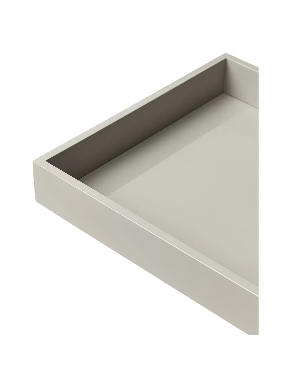 Westwing Collection Plateau gris brillant Hayley, larg. 30 x prof. 30 cm 6 Westwing Collection Plateau gris brillant Hayley, larg. 30 x prof. 30 cm – Image 4