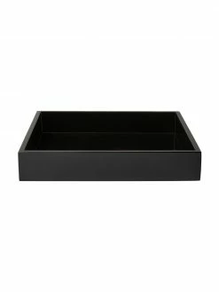 Westwing Collection Plateau noir brillant Hayley, larg. 30 x prof. 30 cm -Cuisine Soldes 2022 Plateau noir brillant Hayley 4