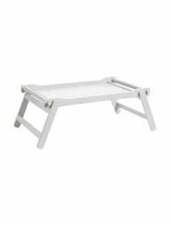 Plateau pliable sur pieds bois Bed, 36 x 58 cm, larg. 36 x long. 58 cm