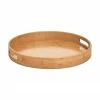Plateau rond en bambou Ambo, Ø38 cm, Ø 38 x haut. 5 cm