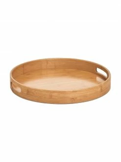 Plateau rond en bambou Ambo, Ø38 cm, Ø 38 x haut. 5 cm