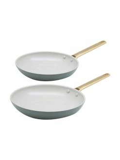 Poêle bleue avec revêtement antiadhésif Padova, 2 élém., Lot de différentes tailles