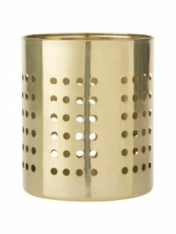 Porte-couverts doré Juno, Ø 11 x haut. 14 cm