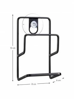 Yamazaki Porte-éponge noir avec ventouse Tower, larg. 8 x long. 13 cm -Cuisine Soldes 2022 Porte eponge noir avec ventouse Tower 2