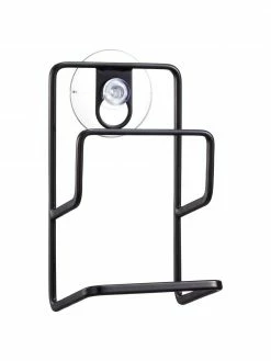 Yamazaki Porte-éponge noir avec ventouse Tower, larg. 8 x long. 13 cm