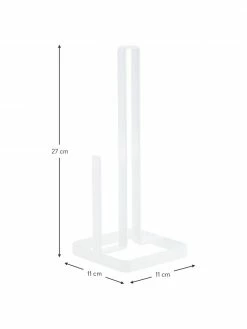 Yamazaki Porte essuie tout blanc Tower, larg. 11 x haut. 27 cm -Cuisine Soldes 2022 Porte essuie tout blanc Tower 2