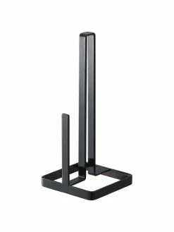 Yamazaki Porte essuie tout noir Tower, larg. 11 x haut. 27 cm