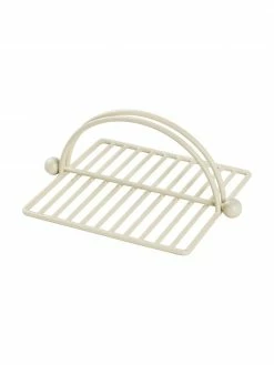 Broste Copenhagen Porte-serviettes blanc Viet, larg. 18 x haut. 10 cm
