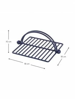 Broste Copenhagen Porte-serviettes bleu Viet, larg. 18 x haut. 10 cm -Cuisine Soldes 2022 Porte serviettes bleu Viet 2