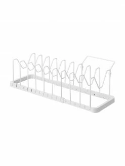 Yamazaki Porte-ustensiles de cuisine extensible blanc Tower, larg. 45-82 x haut. 18 cm -Cuisine Soldes 2022 Porte ustensiles de cuisine extensible blanc Tower 4