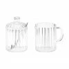 Andrea House Pot à lait et sucrier en verre Brilia, 3 élém., Lot de différentes tailles -Cuisine Soldes 2022 Pot a lait et sucrier en verre Brilia 3 elem