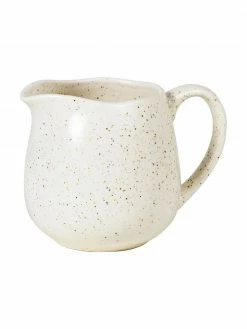Broste Copenhagen Pot à lait rustique grès cérame faite main blanc crème Nordic Vanilla, 300 ml, Ø 12 cm x haut. 9 cmDisponibilité limitée