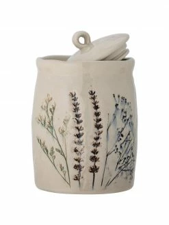 Bloomingville Pot de rangement en grès fait main Bea, Ø 12 x haut. 21 cm -Cuisine Soldes 2022 Pot de rangement en gres fait main Bea 2