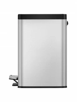 Poubelle argentée à pédale Essential, 20 l + 9 l, larg. 46 x haut. 41 cm, 20 l + 9 l -Cuisine Soldes 2022 Poubelle argentee a pedale Essential 20 l 9 l 4