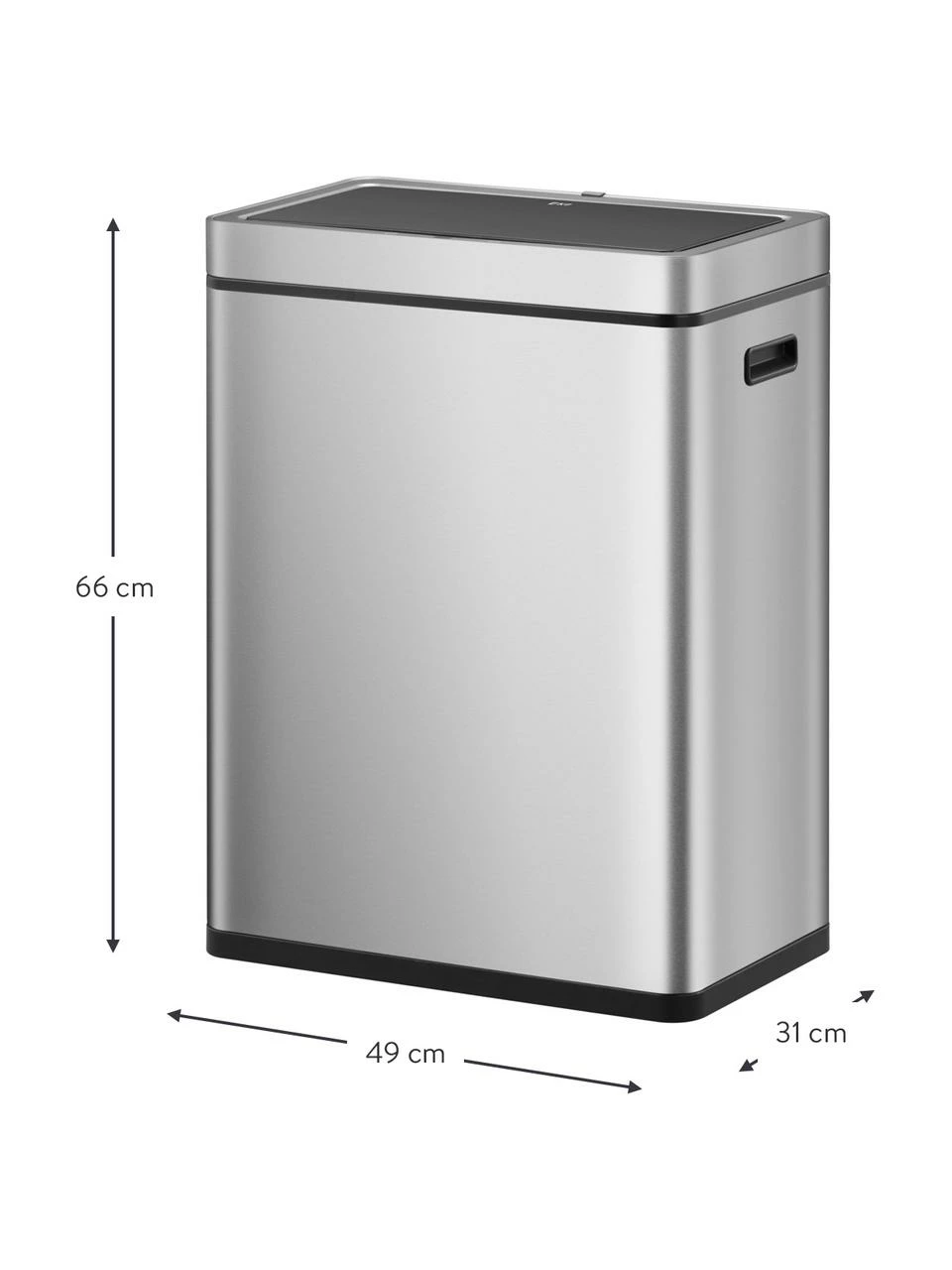 Poubelle avec capteur de mouvement Mirage, 2x30 l, larg. 49 x haut. 66 cm, 2 x 30 l 5 Poubelle avec capteur de mouvement Mirage, 2x30 l, larg. 49 x haut. 66 cm, 2 x 30 l – Image 3