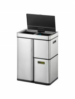 Poubelle avec capteur de mouvement Mirage, 30 l + 2 x 15 l, larg. 49 x haut. 65 cm, 30 l + 2x15 l 10 Poubelle avec capteur de mouvement Mirage, 30 l + 2 x 15 l, larg. 49 x haut. 65 cm, 30 l + 2x15 l -Cuisine Soldes 2022 Poubelle avec capteur de mouvement Mirage 30 l 2 x 15 l 2