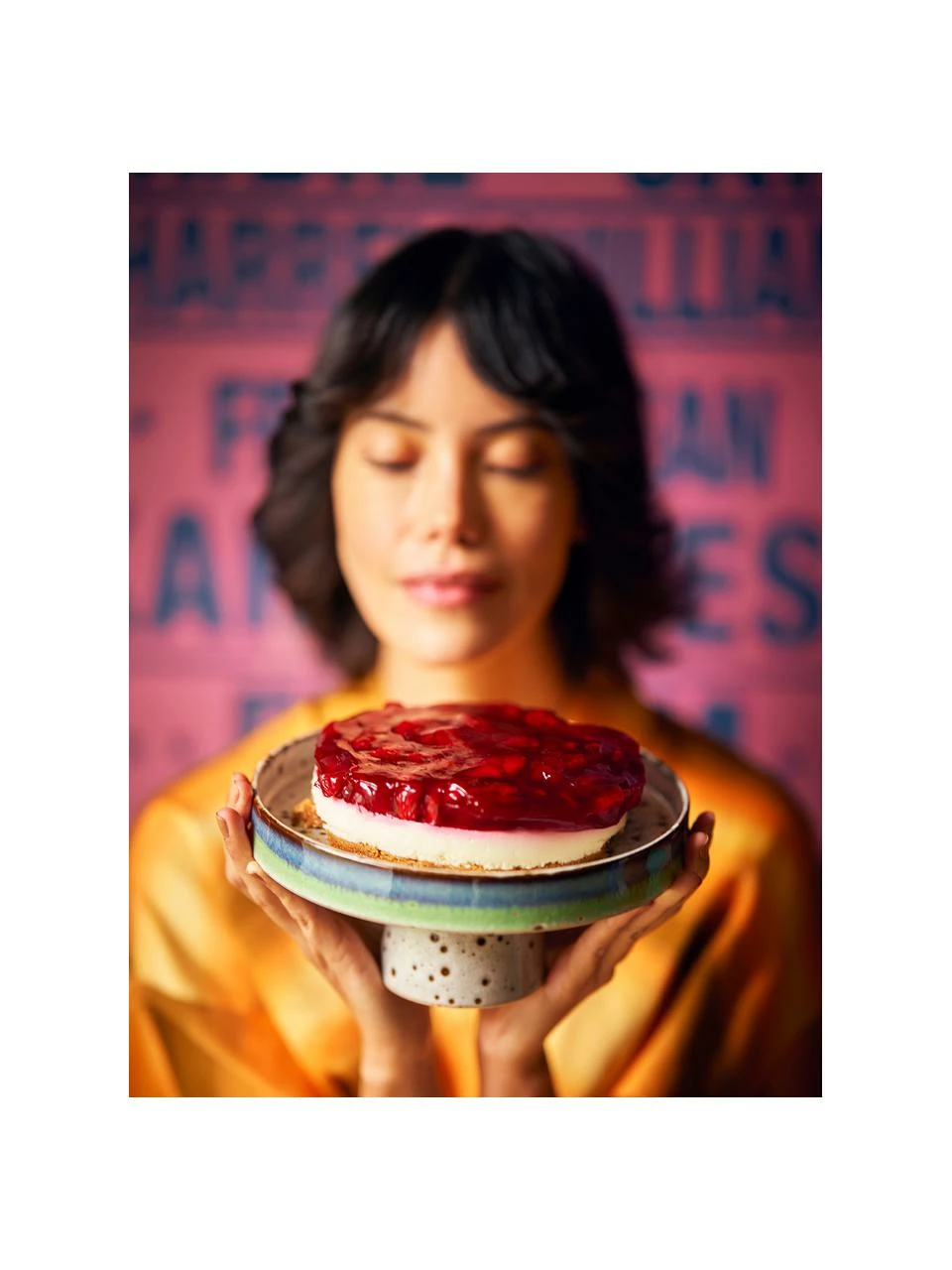 HKliving Présentoir à gâteau artisanal style rétro 70's, Ø21 cm, Ø 21 x haut. 10 cm 8 HKliving Présentoir à gâteau artisanal style rétro 70's, Ø21 cm, Ø 21 x haut. 10 cm – Image 6