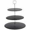 Présentoir à gâteaux ardoise Cooper, Ø 30 cm, Ø 30 x haut. 31 cm