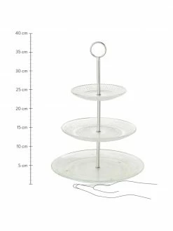 Présentoir à gâteaux en verre Relief, Ø 25 cm, Ø 25 x haut. 35 cm -Cuisine Soldes 2022 Presentoir a gateaux en verre Relief O 25 cm 2