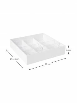 Yamazaki Range-couverts coulissant blanc Tower, larg. 25 x haut. 6 cm -Cuisine Soldes 2022 Range couverts coulissant blanc Tower 2