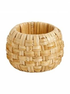 Nordal Rond de serviette de table Cane, 4 pièces, Ø 6 x haut. 4 cm