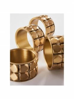 Rond de serviette de table Mya, 4 pièces, Ø 5 cm x haut. 3 cm -Cuisine Soldes 2022 Rond de serviette de table Mya 4 pieces 2