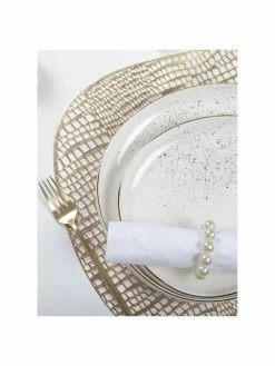 Rond de serviette de table Perle, 4 pièces, Ø 6 cm -Cuisine Soldes 2022 Rond de serviette de table Perle 4 pieces 1