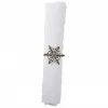 Rond de serviette de table Snowflake, 4 pièces, Ø 5 x haut. 4 cm -Cuisine Soldes 2022 Rond de serviette de table Snowflake 4 pieces