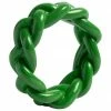 &k amsterdam Rond de serviette de table vert Braid, 4 pièces, Ø 6 x haut. 2 cm -Cuisine Soldes 2022 Rond de serviette de table vert Braid 4 pieces