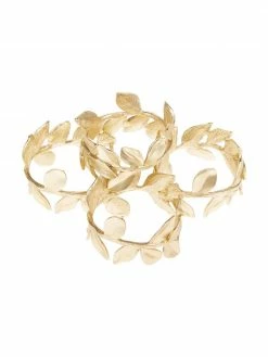 Rond de serviette doré Owl, 4 pièces, Ø 5 x haut. 3 cm -Cuisine Soldes 2022 Rond de serviette dore Owl 4 pieces 4