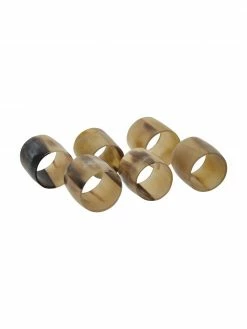 Broste Copenhagen Ronds de serviette Jay, 6 pièces, Ø 4 cm