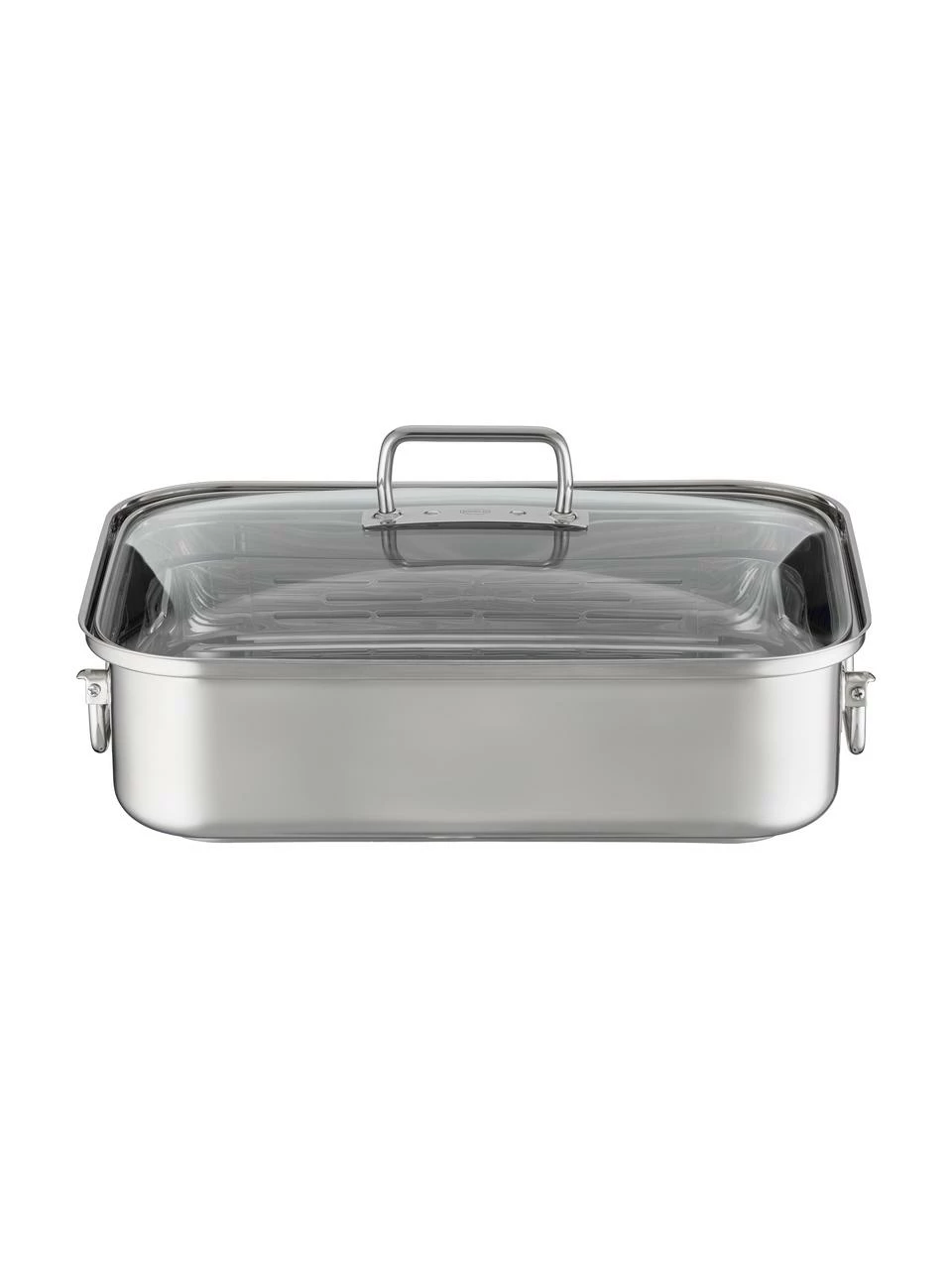 Rôtissoire acier inoxydable avec graduation intérieure Expertiso, larg. 38 x haut. 18 cm 3 Rôtissoire acier inoxydable avec graduation intérieure Expertiso, larg. 38 x haut. 18 cm