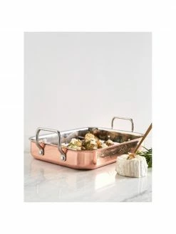 Rôtissoire cuivré Baron, larg. 35 x haut. 9 cm -Cuisine Soldes 2022 Rotissoire cuivre Baron 3