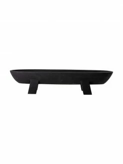 Bloomingville Saladier bois de manguier noir mat Eike, larg. 16 x long. 54 cm -Cuisine Soldes 2022 Saladier bois de manguier noir mat Eike 3