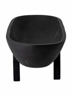 Bloomingville Saladier bois de manguier noir mat Eike, larg. 16 x long. 54 cm -Cuisine Soldes 2022 Saladier bois de manguier noir mat Eike 4