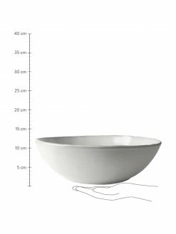 Dutch Rose Saladier en grès blanc Organic, Ø 33 x haut. 10 cm -Cuisine Soldes 2022 Saladier en gres blanc Organic 3