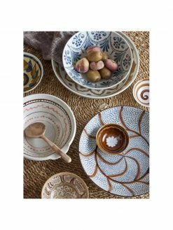 Bloomingville Saladier en grès peint main Heikki, Ø 27 cm, Ø 27 x haut. 11 cm -Cuisine Soldes 2022 Saladier en gres peint main Heikki O 27 cm 5