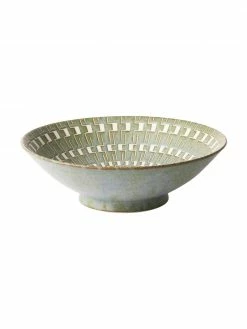 HKliving Saladier japonais en porcelaine fait main Yunomi, Ø 25 cm, Ø 25 cm x haut. 8 cm -Cuisine Soldes 2022 Saladier japonais en porcelaine fait main Yunomi O 25 cm 4
