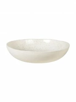 Broste Copenhagen Saladier rustique grès cérame faite main blanc crème Nordic Vanilla Ø 34 cm, Ø 34 cm x haut. 8 cmDisponibilité limitée