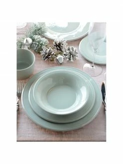 Cote Table Saladier rustique vert menthe Constance, Ø 30 cm, Ø 30 x haut. 9 cm 6 Cote Table Saladier rustique vert menthe Constance, Ø 30 cm, Ø 30 x haut. 9 cm -Cuisine Soldes 2022 Saladier rustique vert menthe Constance O 30 cm 1