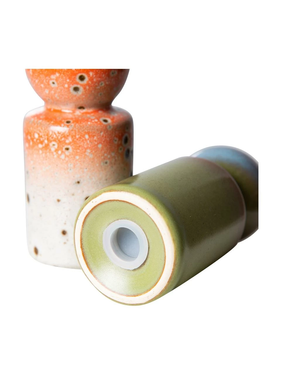 HKliving Salière et poivrière artisanales style rétro 70's, 2 élem., Ø 5 x haut. 10 cm 8 HKliving Salière et poivrière artisanales style rétro 70's, 2 élem., Ø 5 x haut. 10 cm – Image 6