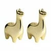 Andrea House Salière et poivrière dorées Lamas, 2 élém., larg. 5 x haut. 9 cm -Cuisine Soldes 2022 Saliere et poivriere dorees Lamas 2 elem