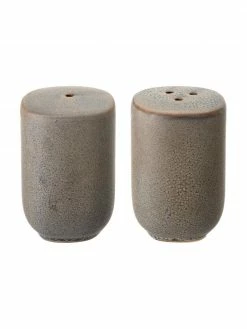 Bloomingville Salière et poivrière faits main Kendra, Ø 5 x haut. 7 cm